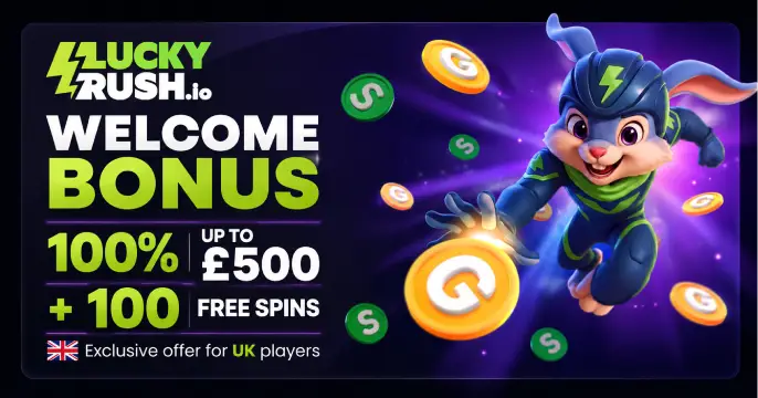 Luckyrush Casino Bonus banner