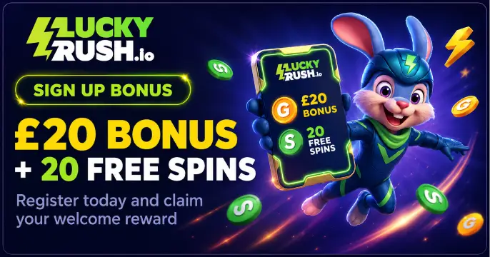 Luckyrush Casino Account banner